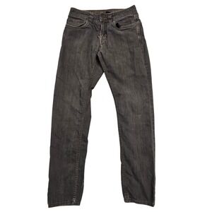 Prana Bridger Slim Fit Jeans Mens 28x32 Faded Black Charcoal Denim Pants